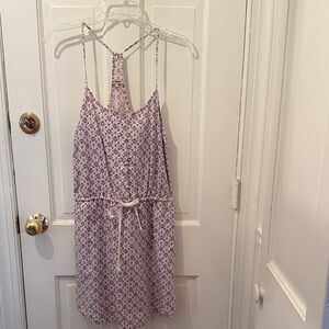 Sweet floral linen & cotton halter dress by Juicy Couture, sz M